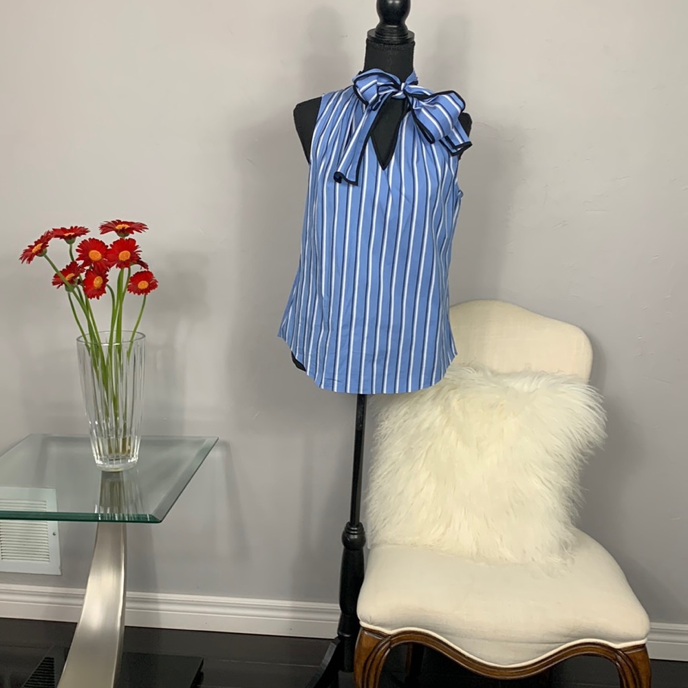White House Black Market Stripe Blouse